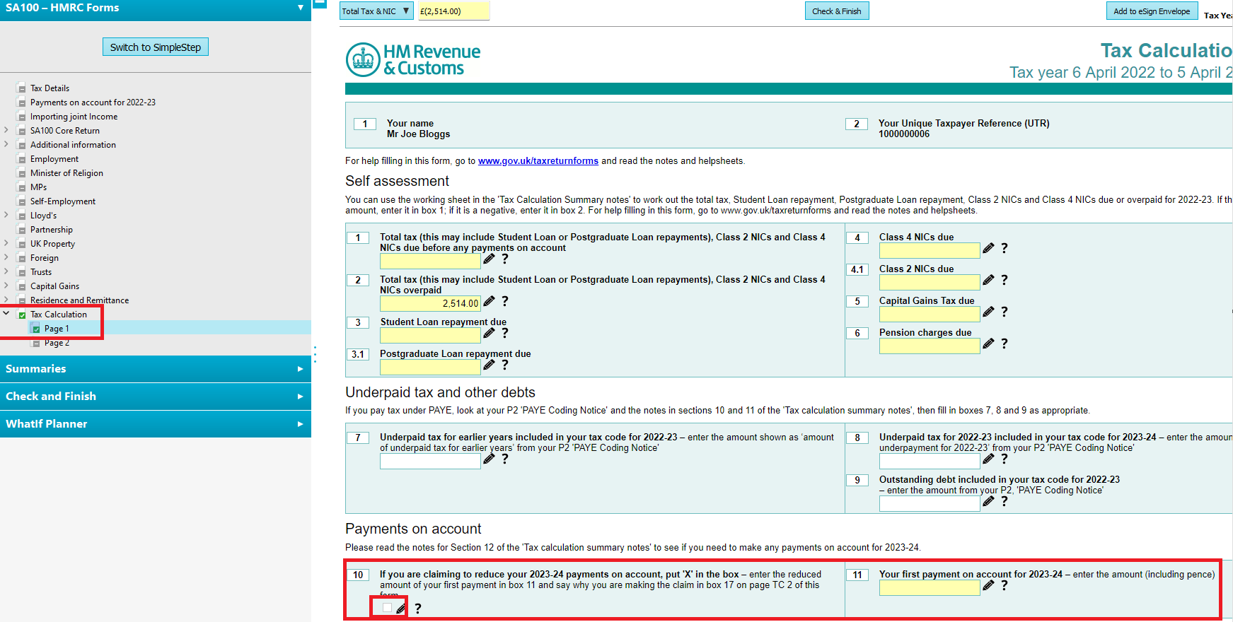 How do i increase decrease my payments on account towards the following